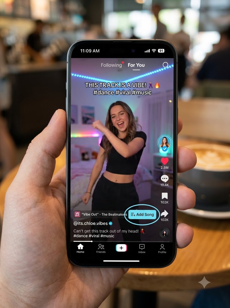 viral TikTok video interface