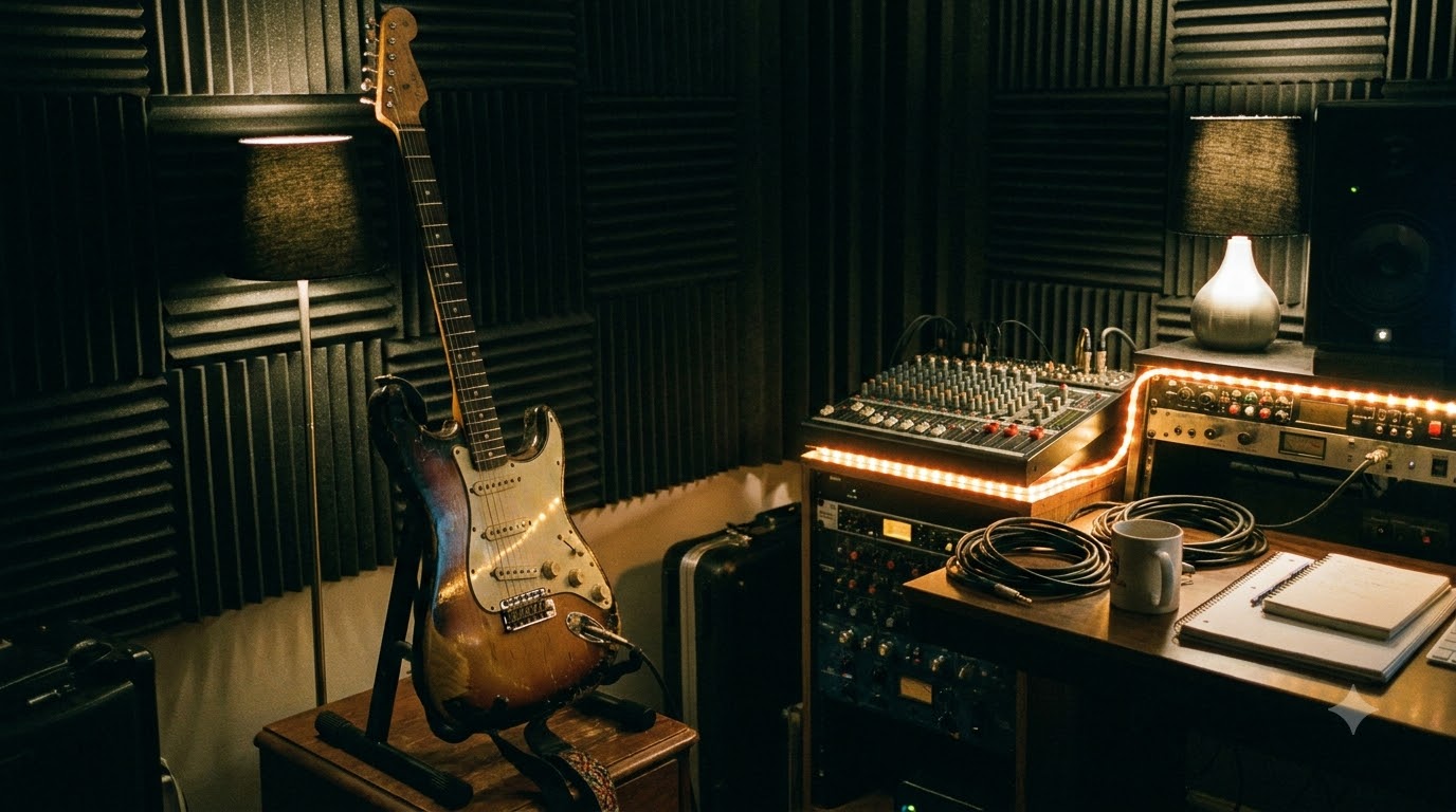 Electric Guitar Mixing console