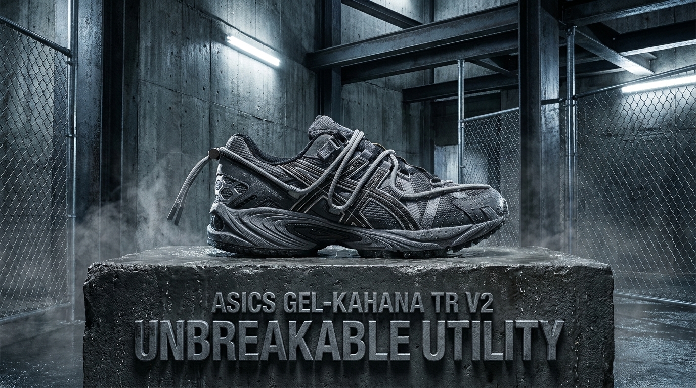 Asics Gel-Kahana TR V2 brutalist technical shoe